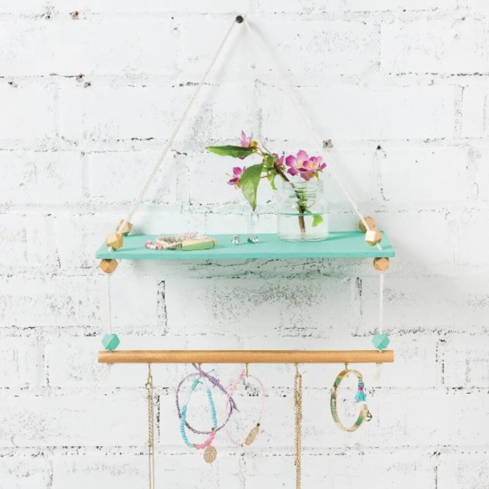 Annie's Attic Kids Hanging Jewelry Shelf, New